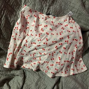 Zara cherry skirt Valentine’s Day